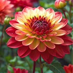 Георгин Оникс Найт купить по цене от 590р. в интернет-магазине «Посадика» с доставкой почтой в в Ковылкиное и по всей России – [изображение №1].