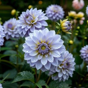 Георгин Акварель купить по цене от 680р. в интернет-магазине «Посадика» с доставкой почтой в в Ковылкиное и по всей России – [изображение №1].